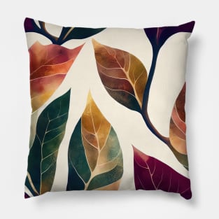 Chromatic Botanic Abstraction #67 Pillow