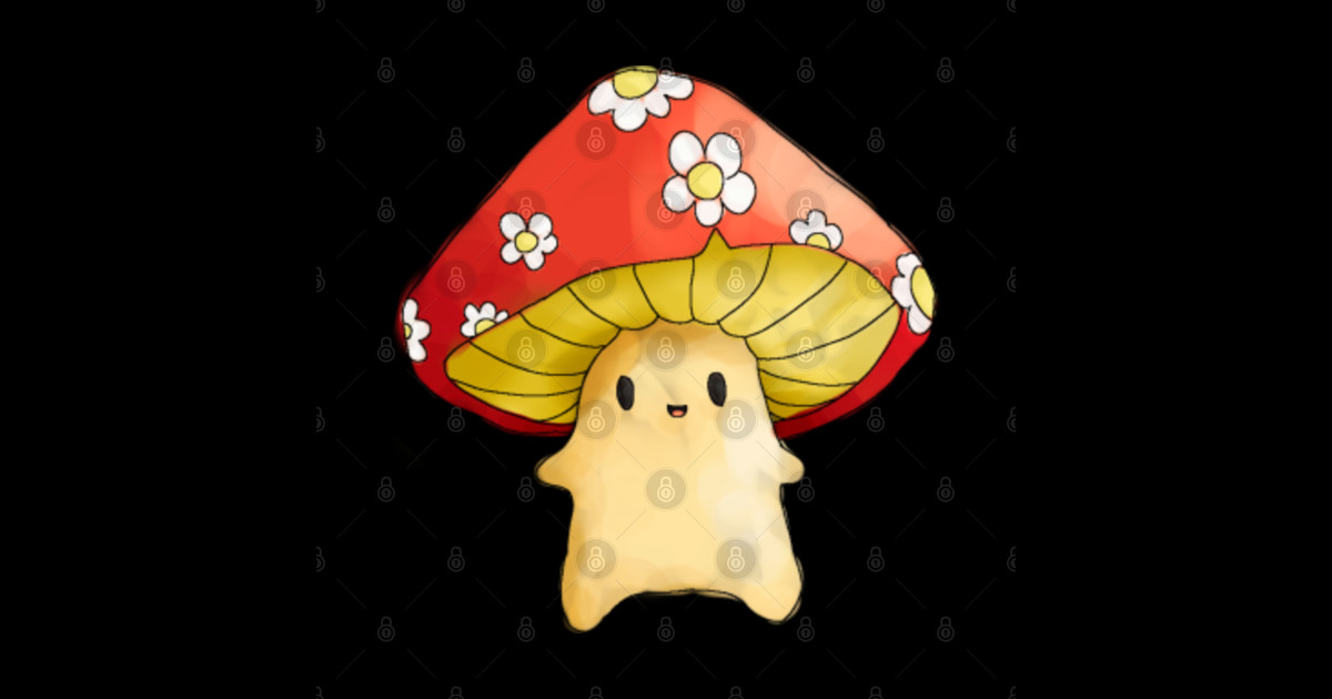 cute little mushroom Cute Sticker TeePublic