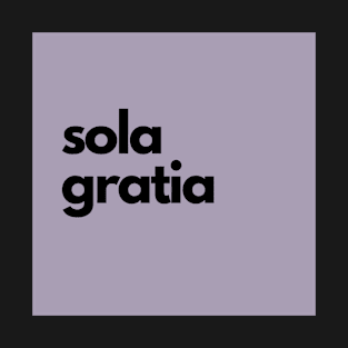 sola gratia, purple T-Shirt