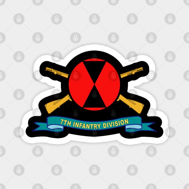 7th Infantry Division - SSI w Br - Ribbon X 300 Magnet by twix123844