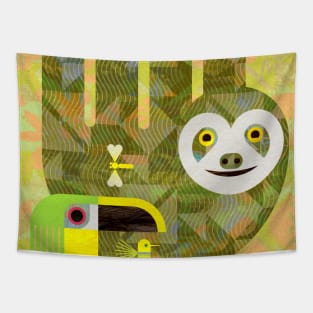 Sloth and Toucanet Tapestry