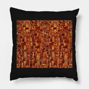 Abstract  faux leather Pillow
