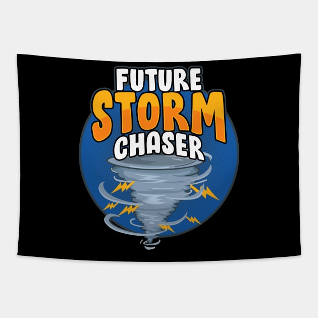 Funny Future Storm Chaser Tornado & Hurricane Pun Tapestry by theperfectpresents