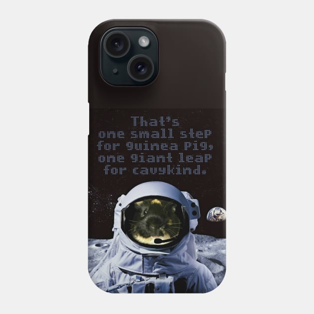 Dean the Astronaut Guinea Pig Phone Case by ARTWORKandBEYOND