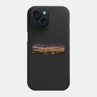 Braga cityscape at night Phone Case