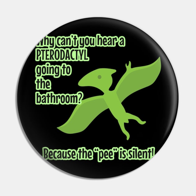 Pterodactyl Pun Pin by CafePretzel