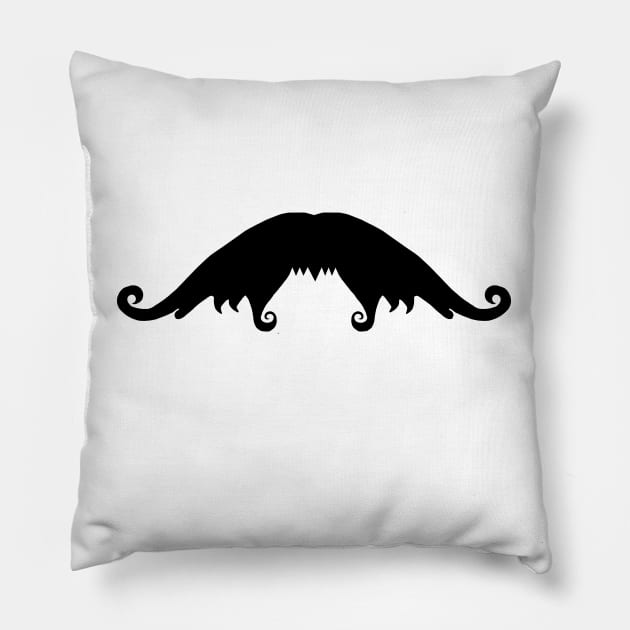 Fancy Black Mustache Pillow by BlakCircleGirl