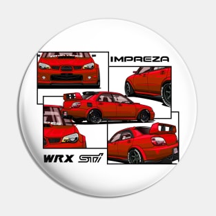 Impreza hawkeye WRX STI, JDM Pin