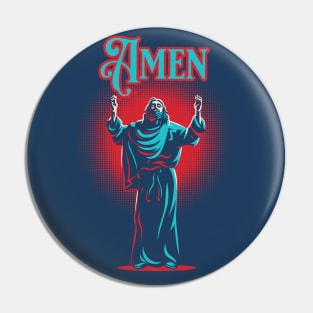 Amen with Jesus Pin