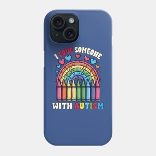 I Love Someone With Autism Puzzle Special Education Teacher Phone Case