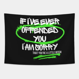 If I've Ever Offended You I'm Sorry That You're a Little Bitch Tapestry