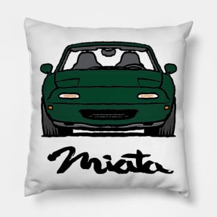 MX5 Miata NA British Racing Green Pillow