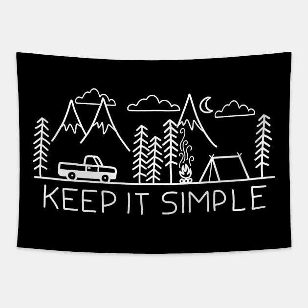 Camping Tapestry by valentinahramov