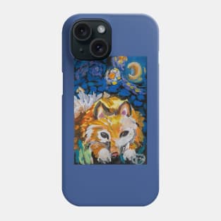 Orange Fox Original Oil-Paint Art Phone Case