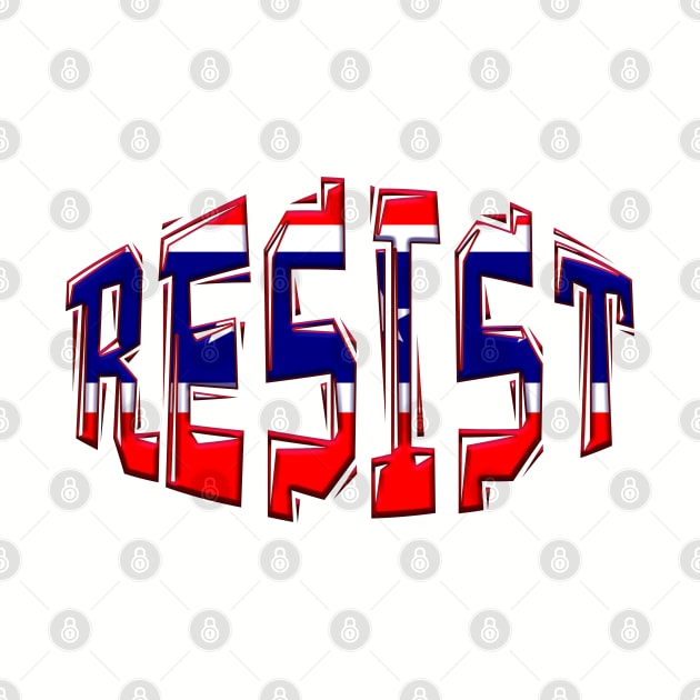 Patriotic RESIST Design by Roly Poly Roundabout