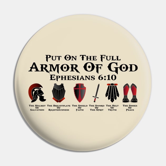 Put On The Full Armor Of God Personalized Christian Gifts for Men, Tee -  Pink Posies and Pearls