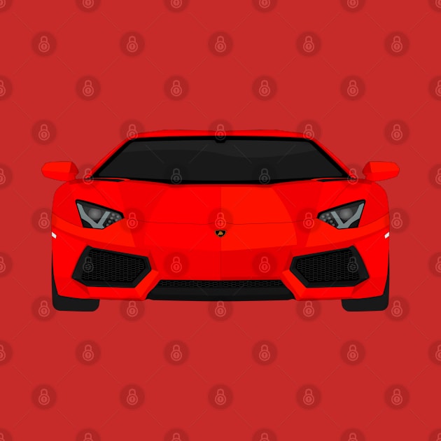 AVENTADOR RED by VENZ0LIC