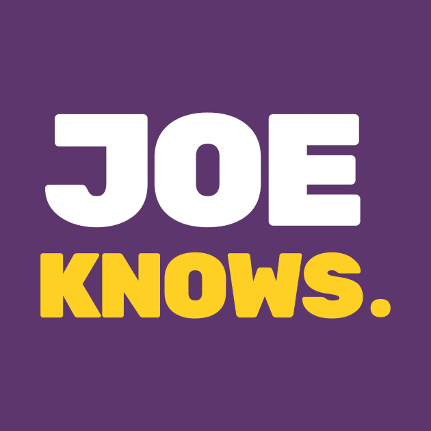 Joe Burrow 'Joe Knows.' LSU Tee by SportsGuyTees