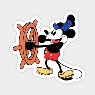 Steamboat Willie - Classic Cartoon Magnet