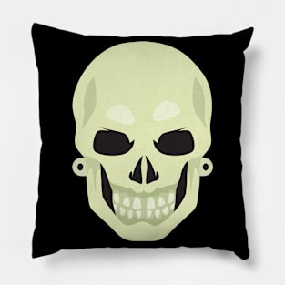 Halloween Skeleton Face Mask Pillow