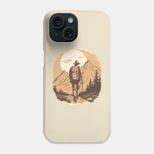 Going on a retro adventure deep into the woods Phone Case