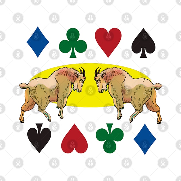 Goats hearts and playing cards by Marccelus