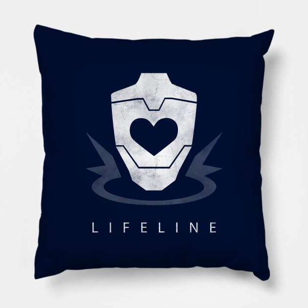 Apex Legends - Lifeline - Distressed Pillow by SykoticApparel