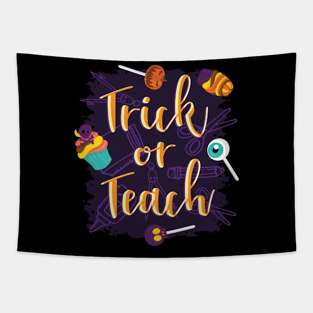 Trick or Teach Tapestry by madeinchorley