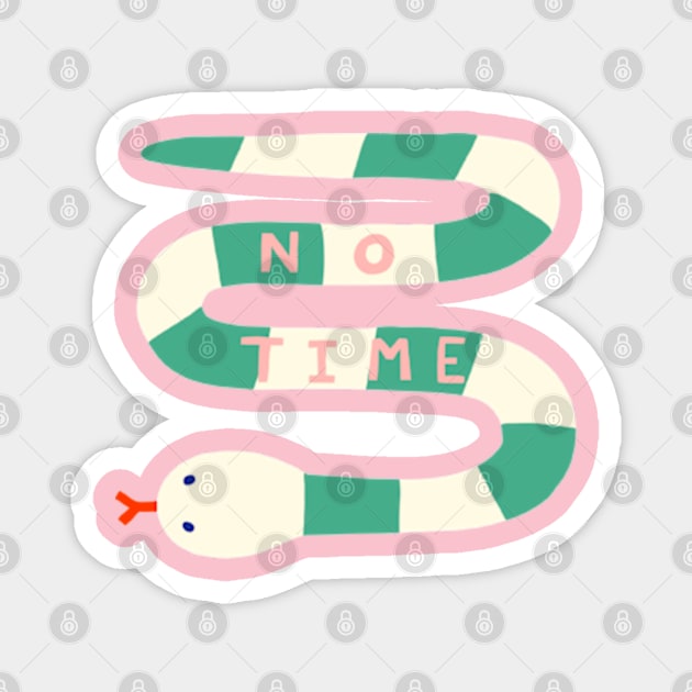 Snake no time Magnet by Briar Folk