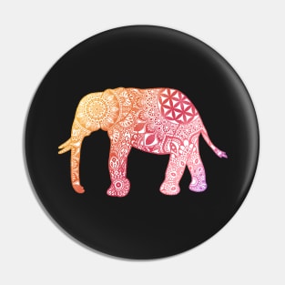 Mandala elephant Pin