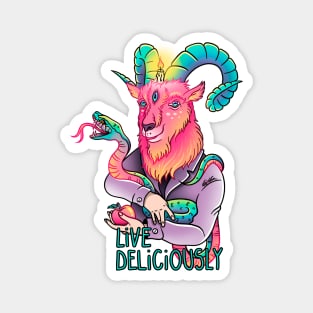 Live deliciously Magnet