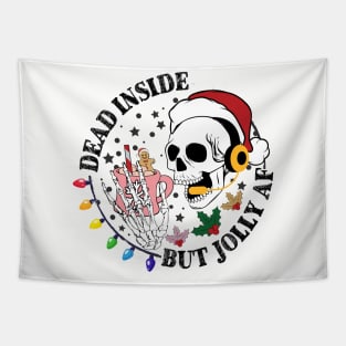 Dispatcher Christmas Dead Inside by Jolly AF Tapestry