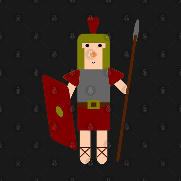 Cute Roman Soldier Legionnaire Warrior Series by POD Creations