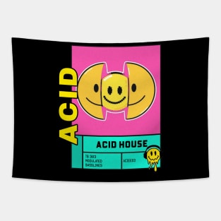 ACID HOUSE - pixel smile Tapestry