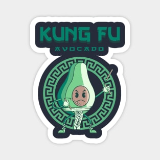 Kung Fu Avocado Magnet