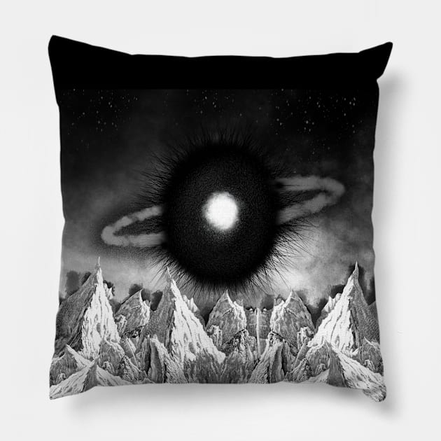 Dark Moon Pillow by Brains