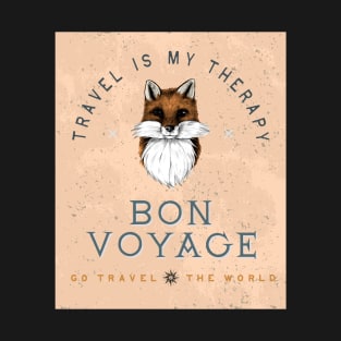 Travel is my therapy - Bon voyage T-Shirt