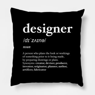 definition of designer (wh) Pillow
