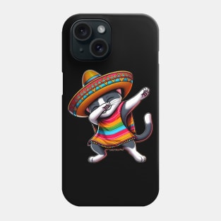 Cinco De Mayo Funny Mexican Cat Sombrero Poncho Phone Case