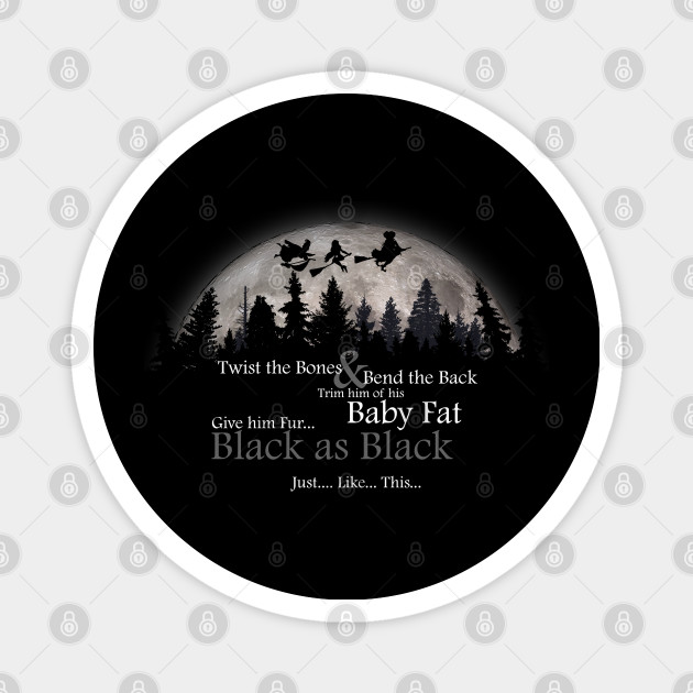 Hocus Pocus Thackery Binx Cat Spell Hocus Pocus Magnet Teepublic