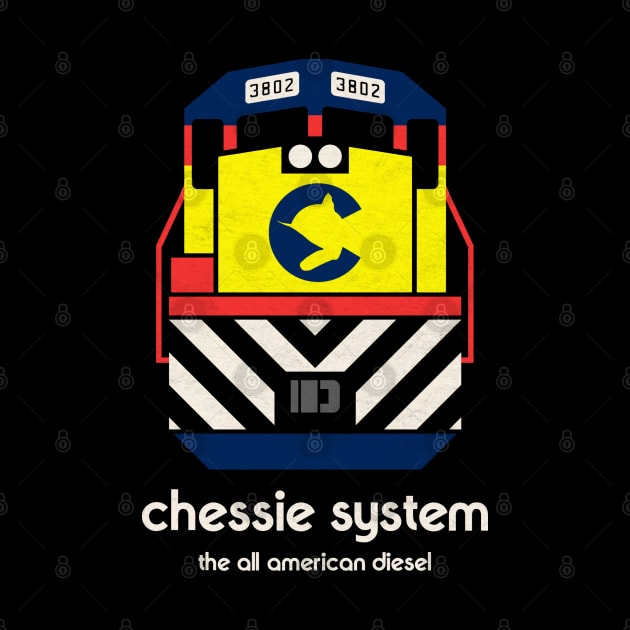 Chessie System GP38 3802 The All American Diesel by Turboglyde