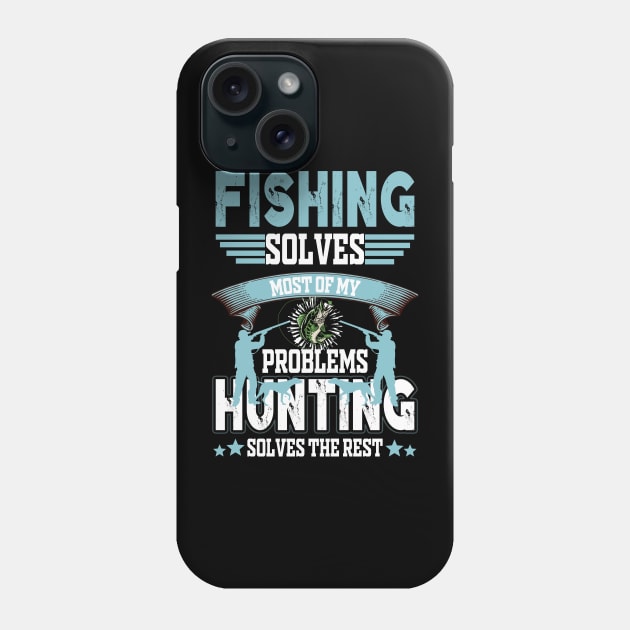 Hunting fishing Phone Case by banayan