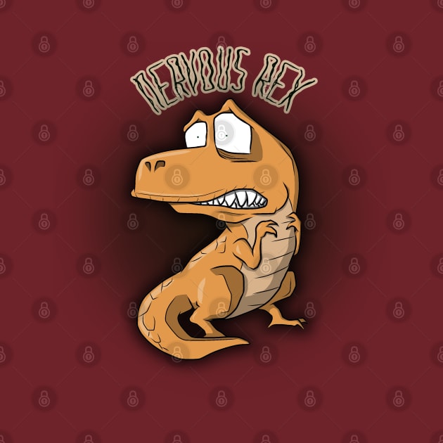 nervous rex by bobgoodallart