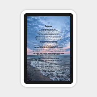 Desiderata Poem By The Sea Magnet