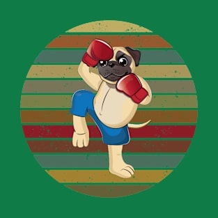 cute cartoon pug boxer T-Shirt