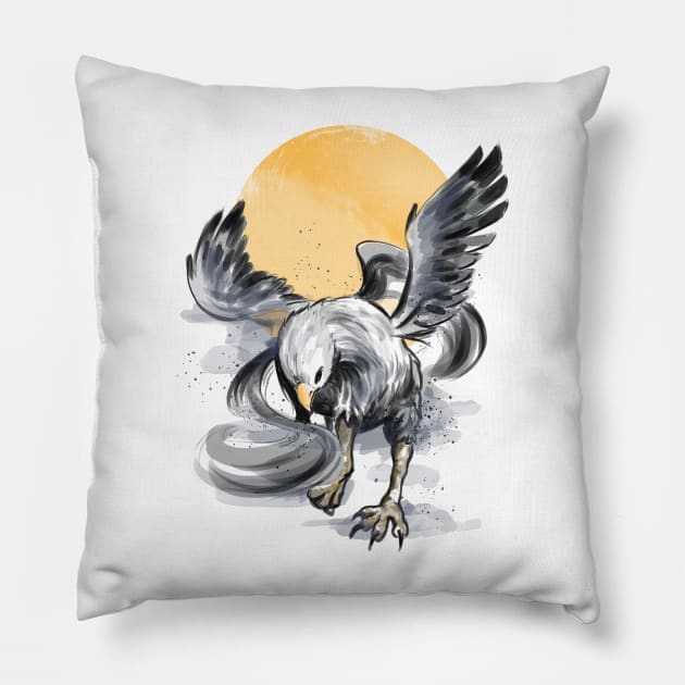 Hippogryph Pillow by Fan.Fabio_TEE