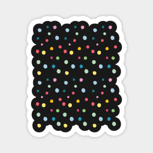 Painted Polka Dot Pattern Magnet