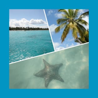 Caribbean Photo Collage - Isla Saona T-Shirt