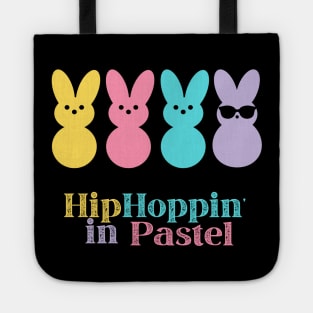 Hip Hoppin Pastel Easter Bunny Peeps Tote