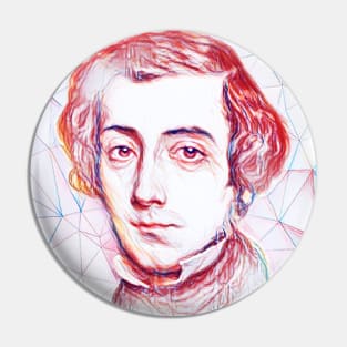 Alexis de Tocqueville Portrait | Alexis de Tocqueville Artwork | Line Art Pin